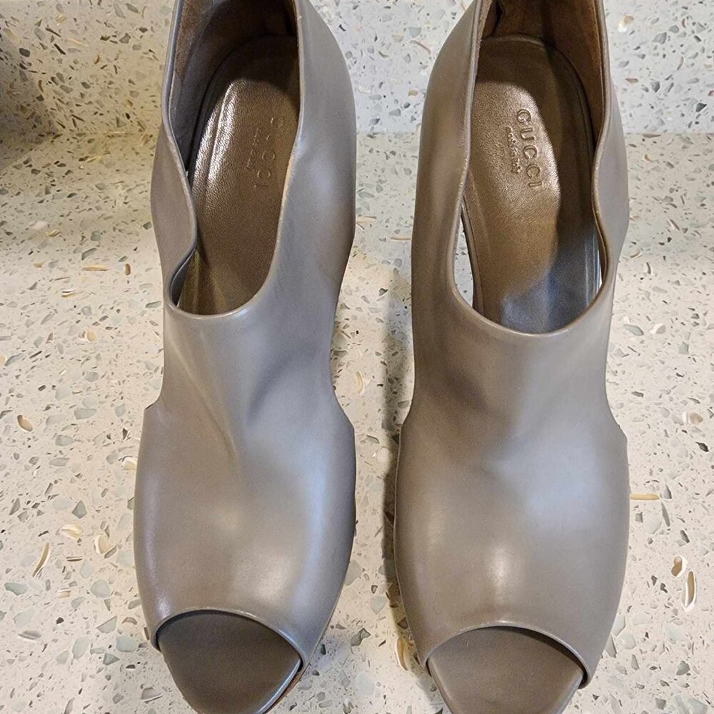 Gucci Escarpins Wedge High Heels 39.5 - Picture 5 of 12